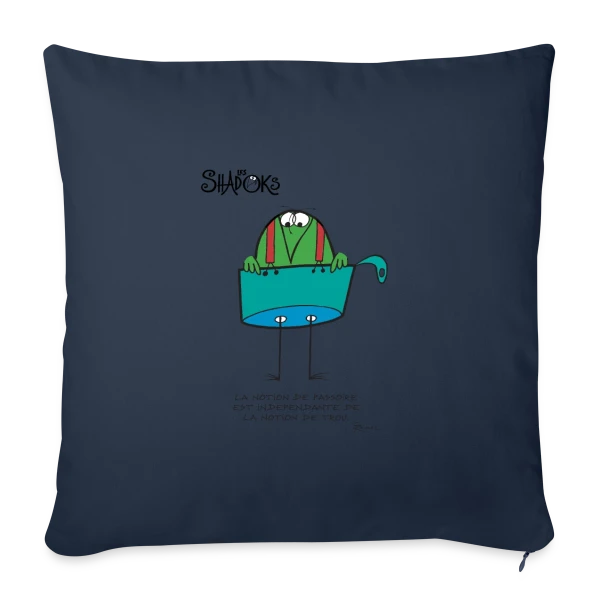 Pensée Shadokienne : La Logique Absurde ! sur Housse de coussin décorative 45 x 45 cm