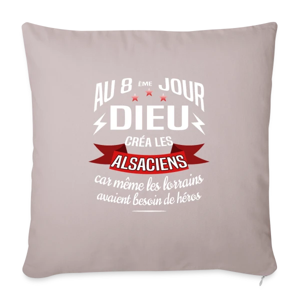 Fierté Alsacienne Étoilée sur Housse de coussin décorative 45 x 45 cm