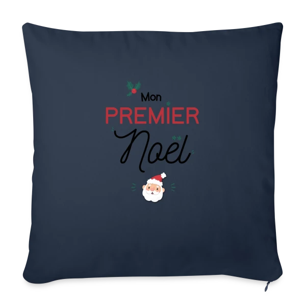 Mon Premier Noël sur Housse de coussin décorative 45 x 45 cm