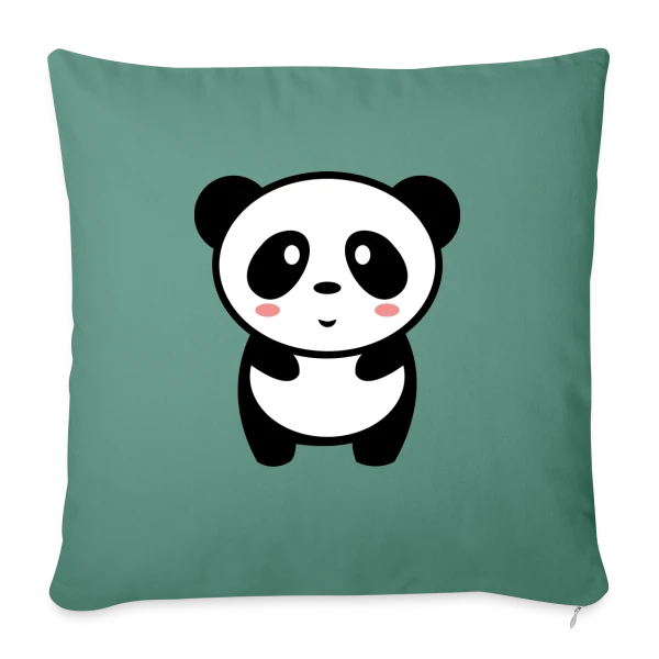 Panda Kawaii : Adorable et Tendance sur Housse de coussin décorative 45 x 45 cm