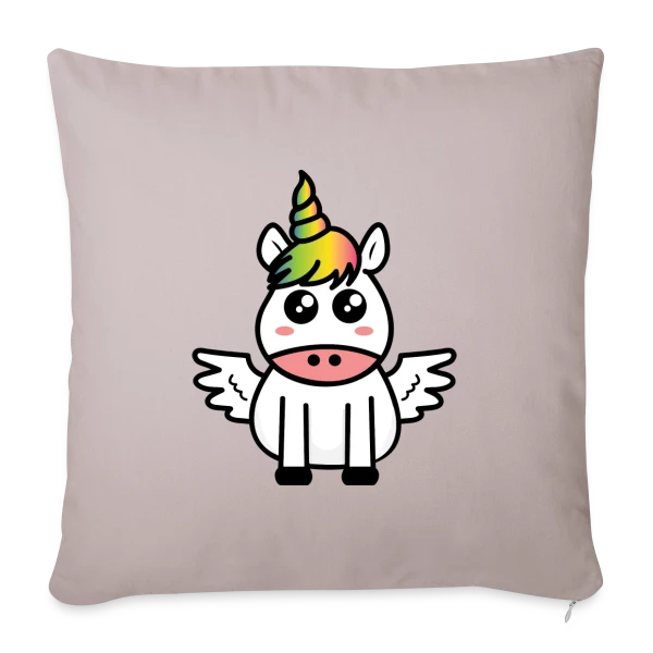 Licorne Kawaii : Féérique et Magique sur Housse de coussin décorative 45 x 45 cm