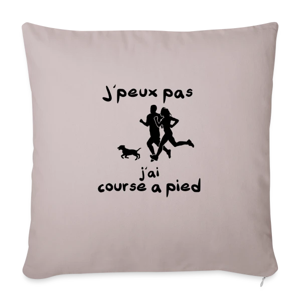 J'peux pas, j'ai Course à Pied (Jogging, Running) sur Housse de coussin décorative 45 x 45 cm