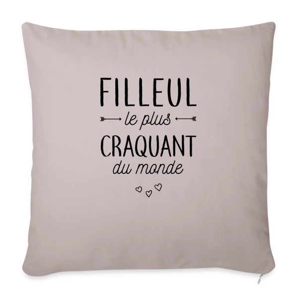Mon Filleul Adoré et Craquant sur Housse de coussin décorative 45 x 45 cm