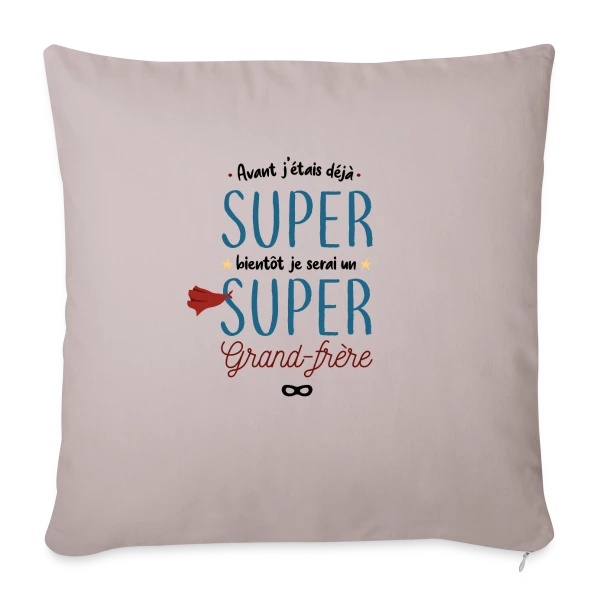 Futur Super Grand Frère sur Housse de coussin décorative 45 x 45 cm