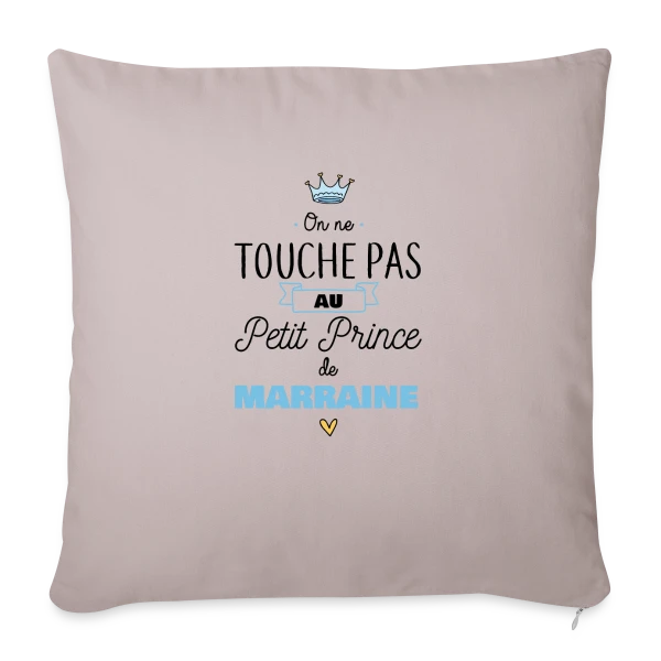 Mon Petit Prince de Marraine sur Housse de coussin décorative 45 x 45 cm