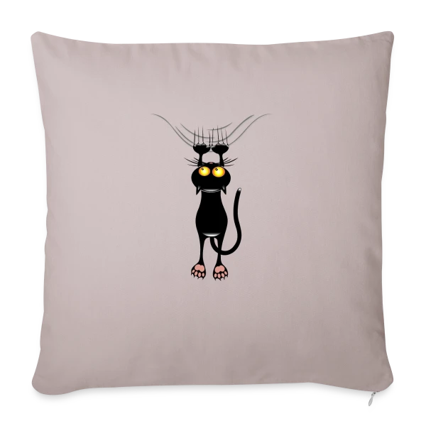 Chat Griffeur Amusant sur Housse de coussin décorative 45 x 45 cm