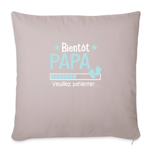 Bientôt Papa : Le Cadeau Idéal du Futur Père sur Housse de coussin décorative 45 x 45 cm