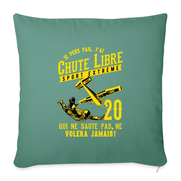 Chute Libre : Adrénaline et Sport Extrême sur Housse de coussin décorative 45 x 45 cm