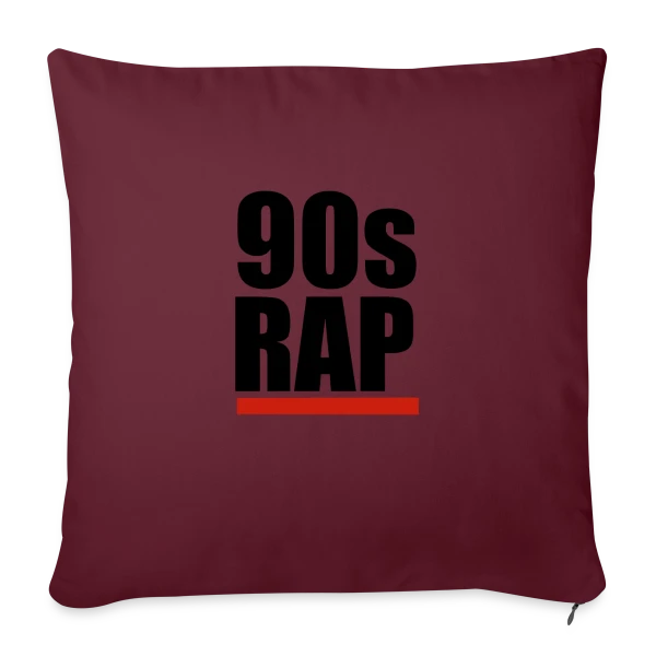 Rap Années 90 Style sur Housse de coussin décorative 45 x 45 cm