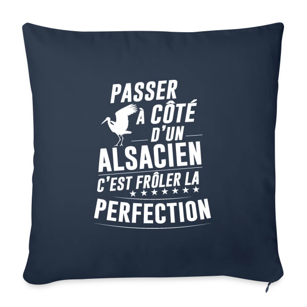L'Alsacien Parfait sur Housse de coussin décorative 45 x 45 cm