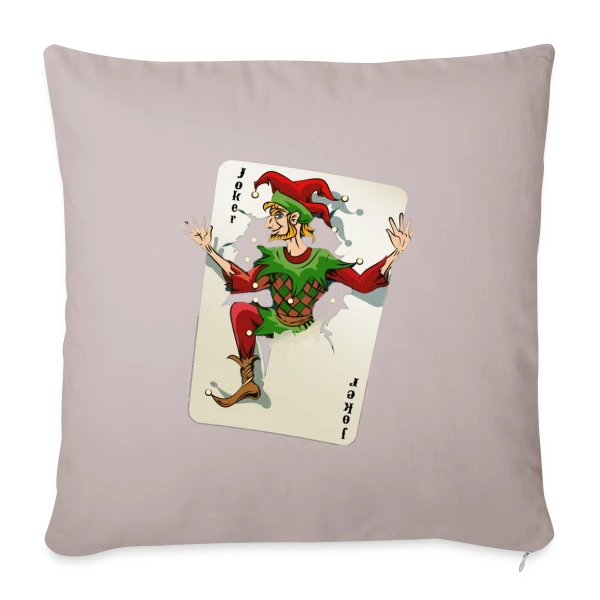 Joker Carte à Jouer sur Housse de coussin décorative 45 x 45 cm