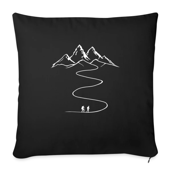 Randonnée Montagne: L'Aventure Ne Fait Que Commencer! sur Housse de coussin décorative 45 x 45 cm