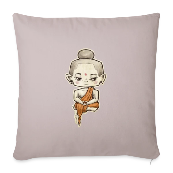 Petit Bouddha Zen sur Housse de coussin décorative 45 x 45 cm