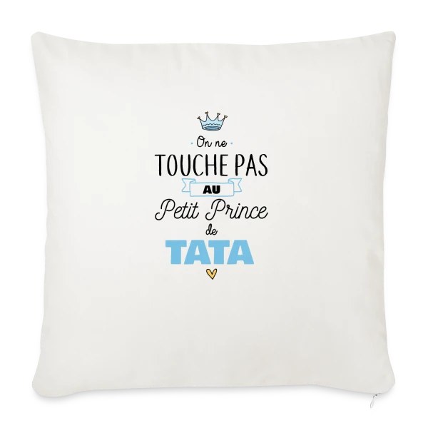 "Mon Petit Prince de Tata" : Amour Infini sur Housse de coussin décorative 45 x 45 cm