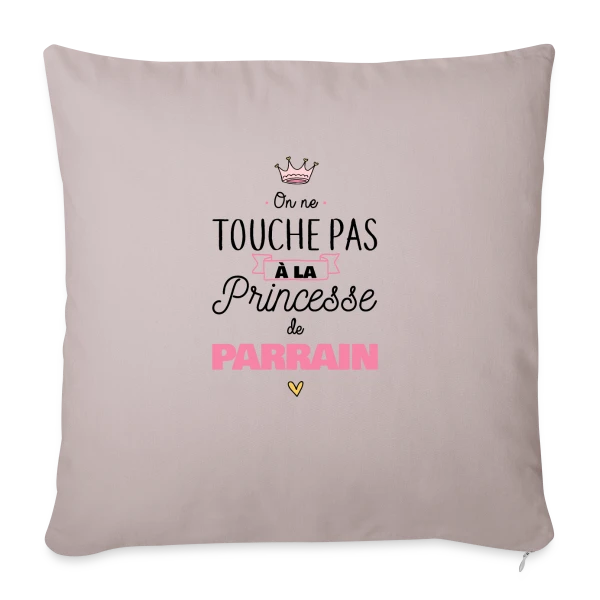 Ma Princesse de Parrain sur Housse de coussin décorative 45 x 45 cm
