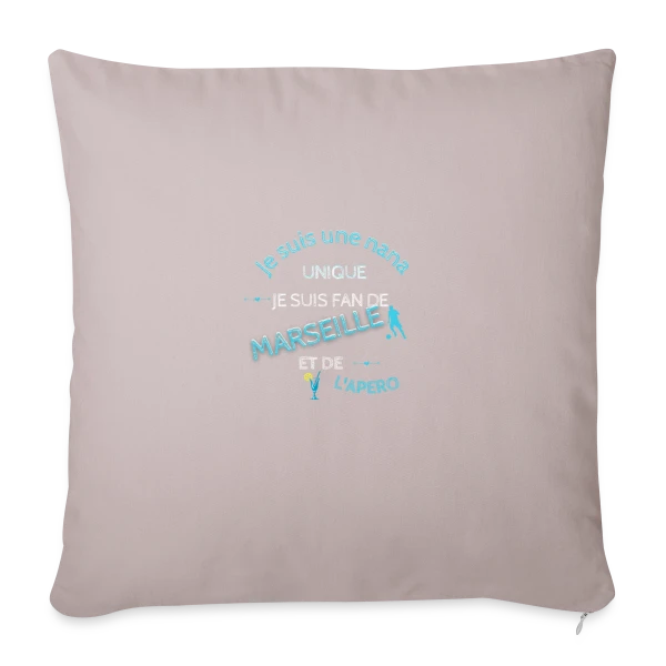 Nana Unique Marseille Apéro sur Housse de coussin décorative 45 x 45 cm