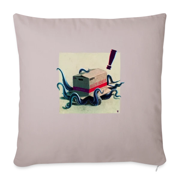Metal Squid Solid : Le Calamar Métal sur Housse de coussin décorative 45 x 45 cm