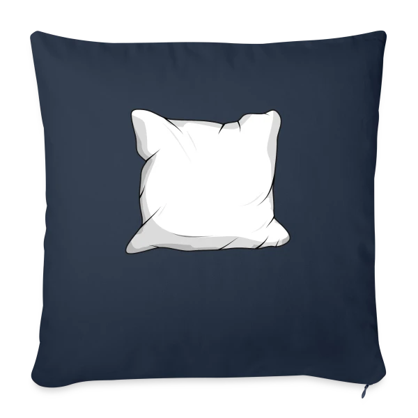 Cocon Douillet Blanc sur Housse de coussin décorative 45 x 45 cm