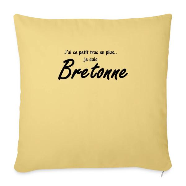 Je suis Bretonne sur Housse de coussin décorative 45 x 45 cm