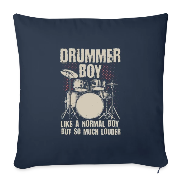 Batteur Garçon Un Peu Plus Fort sur Housse de coussin décorative 45 x 45 cm
