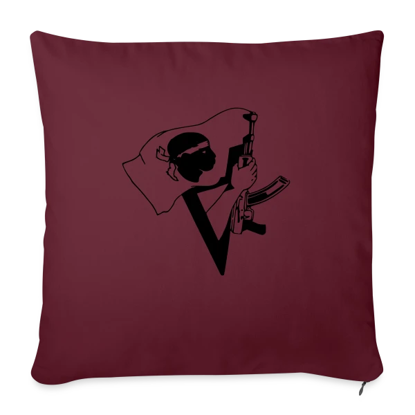 Corse Armée et Fière sur Housse de coussin décorative 45 x 45 cm