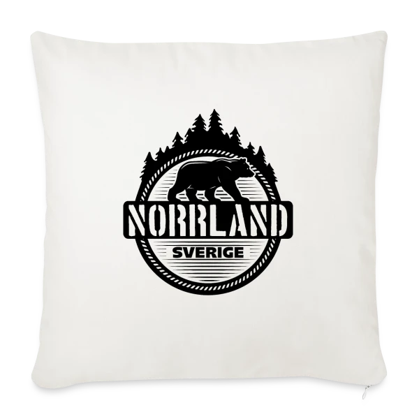 Porte le Norrland : Fierté Suédoise sur Housse de coussin décorative 45 x 45 cm