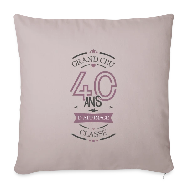 40 Ans d'Affinage : T-shirt Humour Anniversaire sur Housse de coussin décorative 45 x 45 cm
