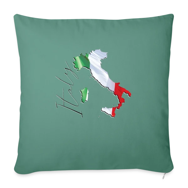 Italie Tricolore Élégante sur Housse de coussin décorative 45 x 45 cm