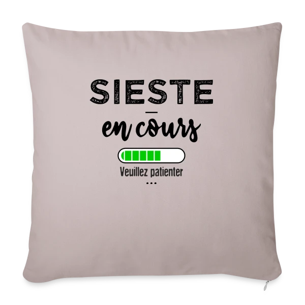 Sieste en cours, ne pas déranger ! sur Housse de coussin décorative 45 x 45 cm