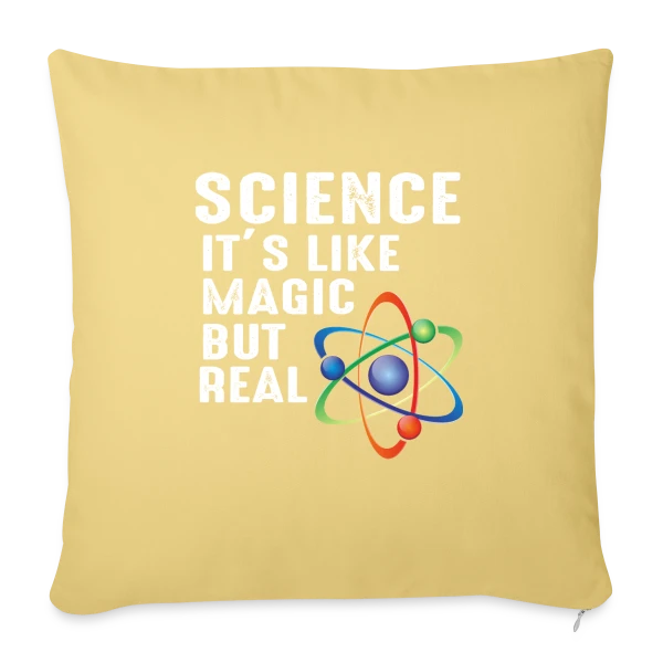 Science : La Vraie Magie sur Housse de coussin décorative 45 x 45 cm
