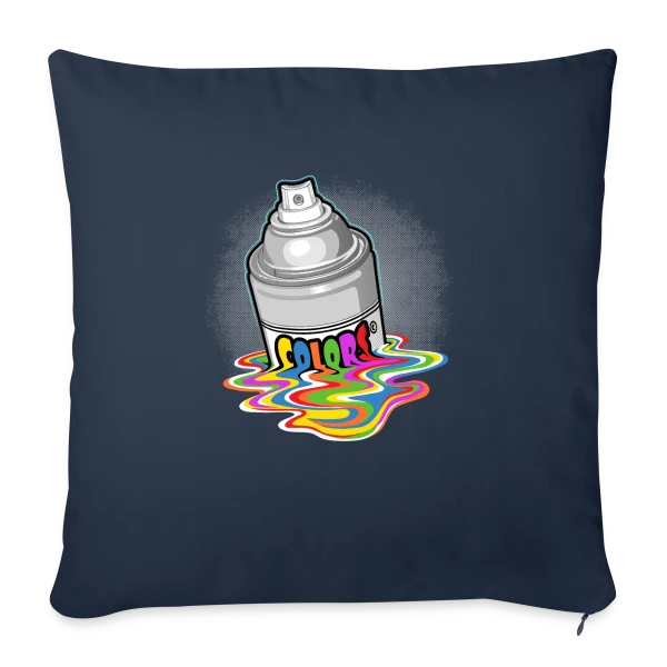 Bombe de Peinture : L'Art du Street Art sur Housse de coussin décorative 45 x 45 cm