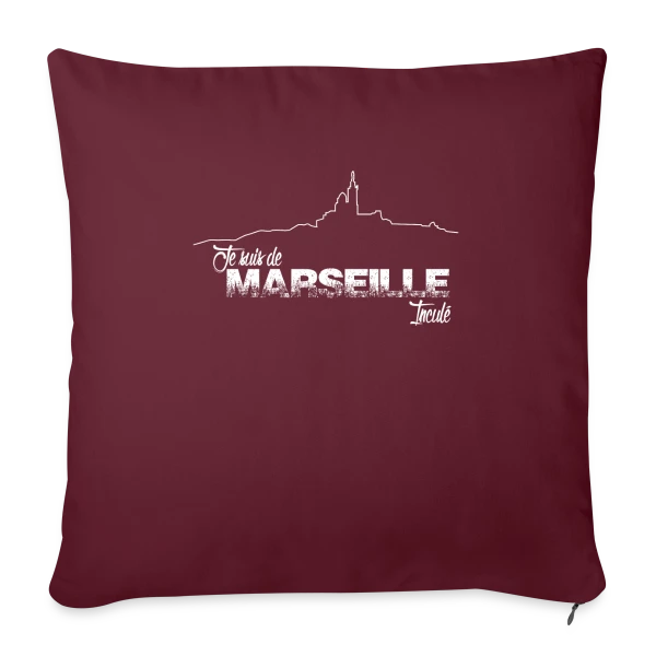 Je Suis de Marseille Fierté sur Housse de coussin décorative 45 x 45 cm