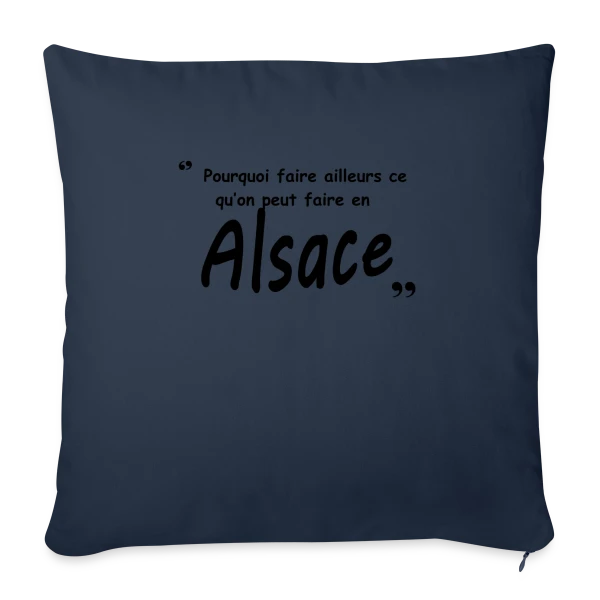 Design Alsace pour Alsaciens sur Housse de coussin décorative 45 x 45 cm