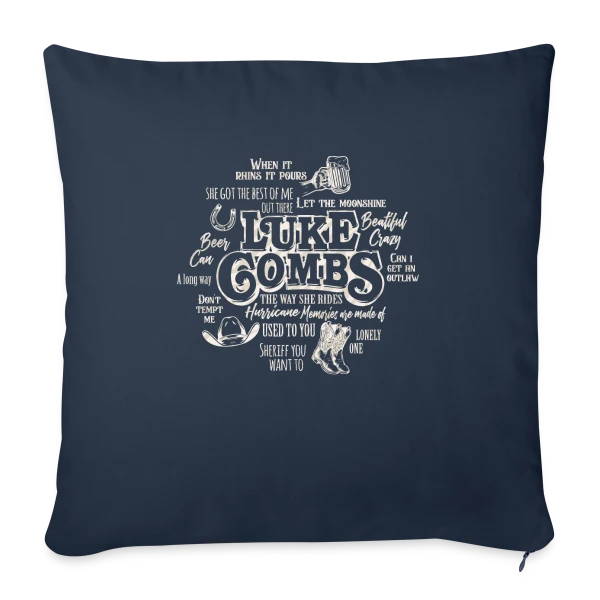 Luke Combs Esprit Country sur Housse de coussin décorative 45 x 45 cm