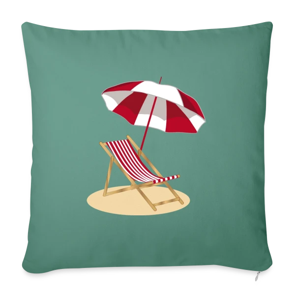 Évasion Plage & Soleil sur Housse de coussin décorative 45 x 45 cm
