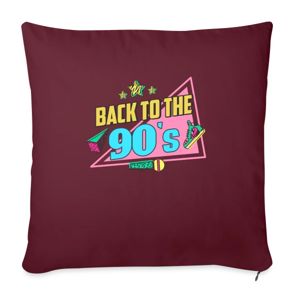 Retour aux Années 90 Funky sur Housse de coussin décorative 45 x 45 cm