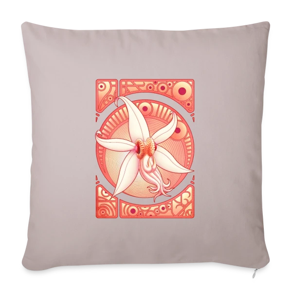 Orchidée : Élégance Florale Délicate sur Housse de coussin décorative 45 x 45 cm