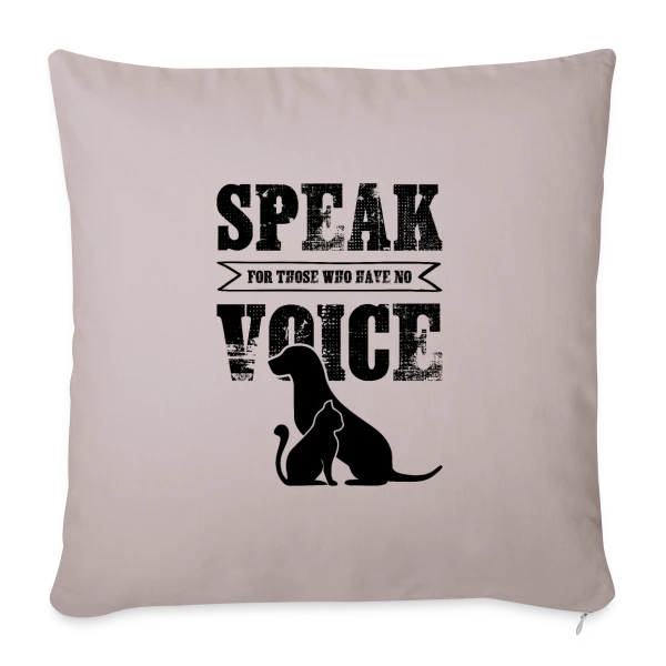 Voix des Animaux sur Housse de coussin décorative 45 x 45 cm