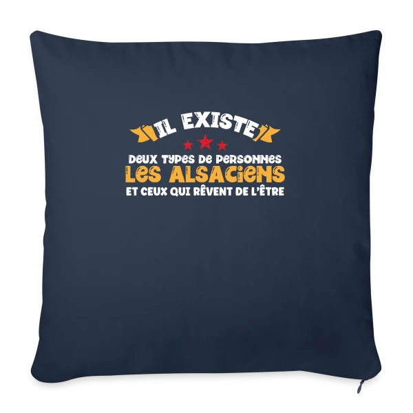 Les Alsaciens Fiers sur Housse de coussin décorative 45 x 45 cm