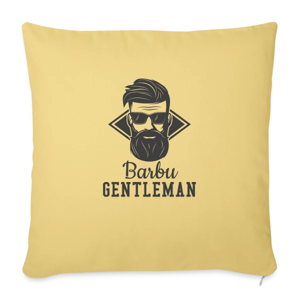 Le Gentleman Barbu sur Housse de coussin décorative 45 x 45 cm