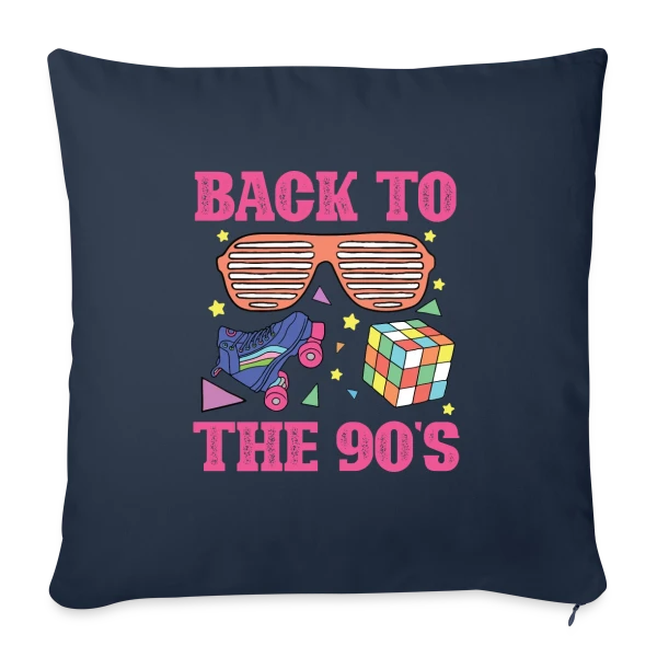 Retour Années 90 Fun sur Housse de coussin décorative 45 x 45 cm