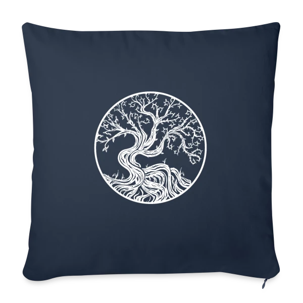 Arbre de Vie Viking : Symbole Nordique sur Housse de coussin décorative 45 x 45 cm