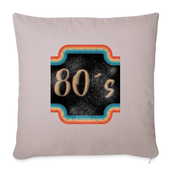 Rétro Années 80 Vintage sur Housse de coussin décorative 45 x 45 cm