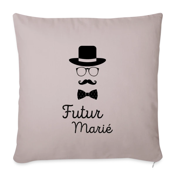Futur Marié Dandy Chic sur Housse de coussin décorative 45 x 45 cm