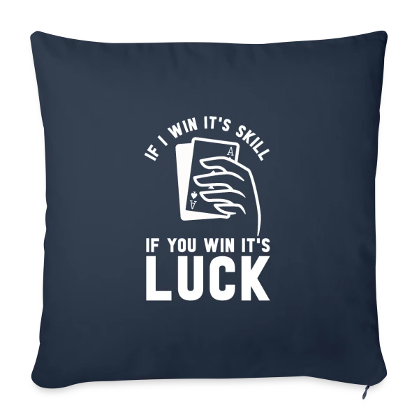 Maître du Poker : Texas Hold'em sur Housse de coussin décorative 45 x 45 cm