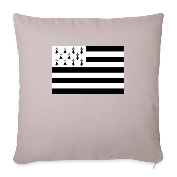Drapeau Breton Gwenn ha Du sur Housse de coussin décorative 45 x 45 cm