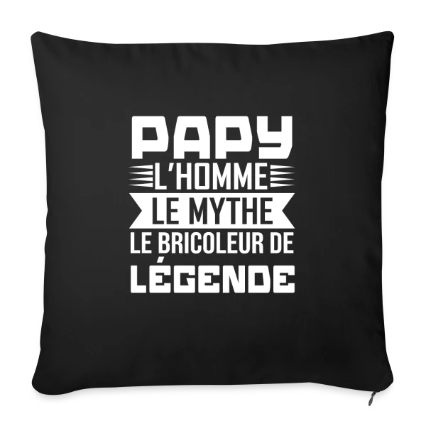 Papy Bricoleur de Légende sur Housse de coussin décorative 45 x 45 cm