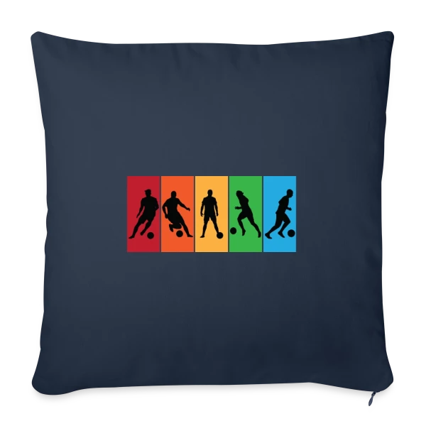 Passion Football : Joueurs et Compétitions sur Housse de coussin décorative 45 x 45 cm