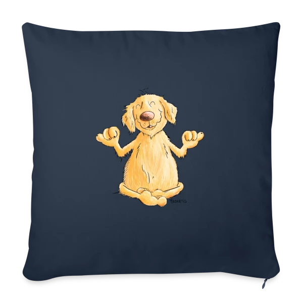 Golden Retriever Yogi Relax | T-shirt Chien Rigolo sur Housse de coussin décorative 45 x 45 cm