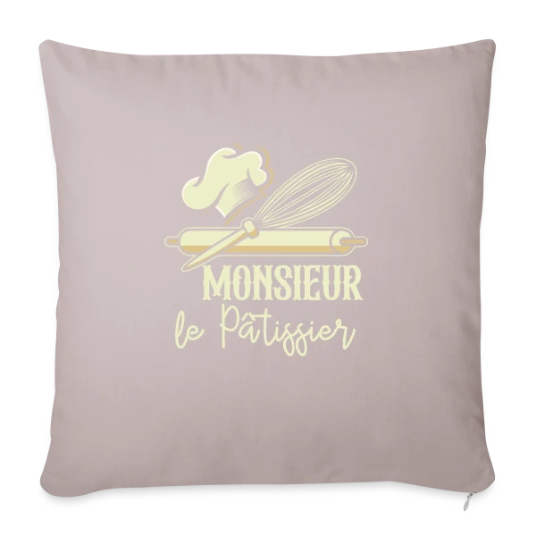 Monsieur Le Pâtissier - Passion Gâteaux & Humour sur Housse de coussin décorative 45 x 45 cm